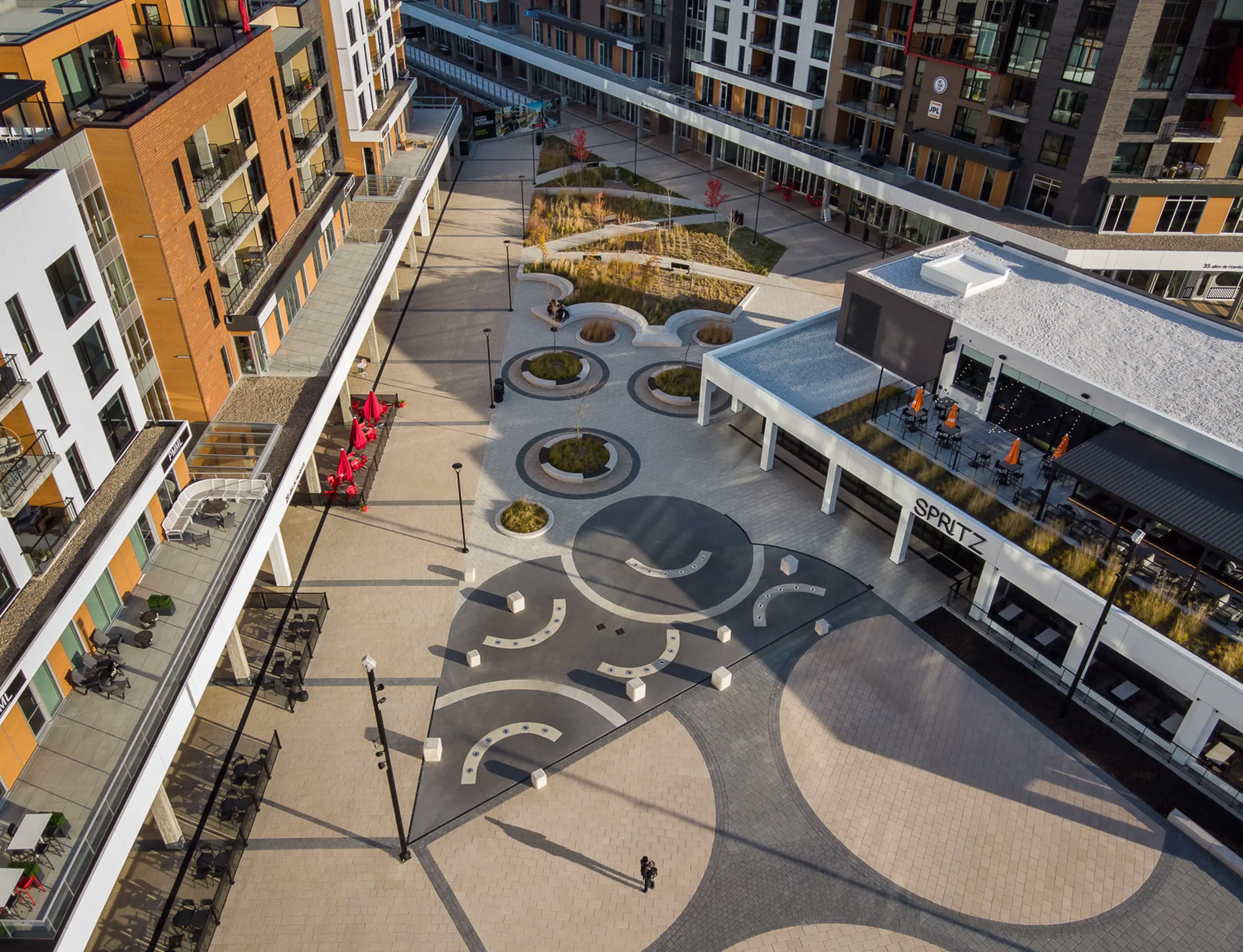 Aerial view of Agora