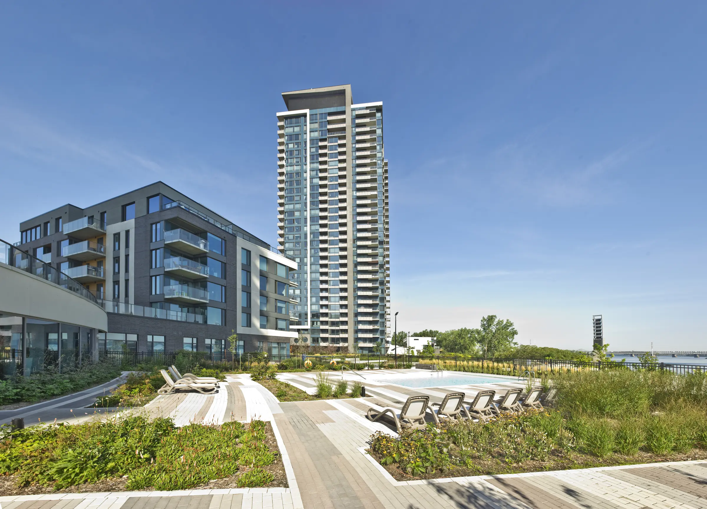 View of the pool at Evolo 2