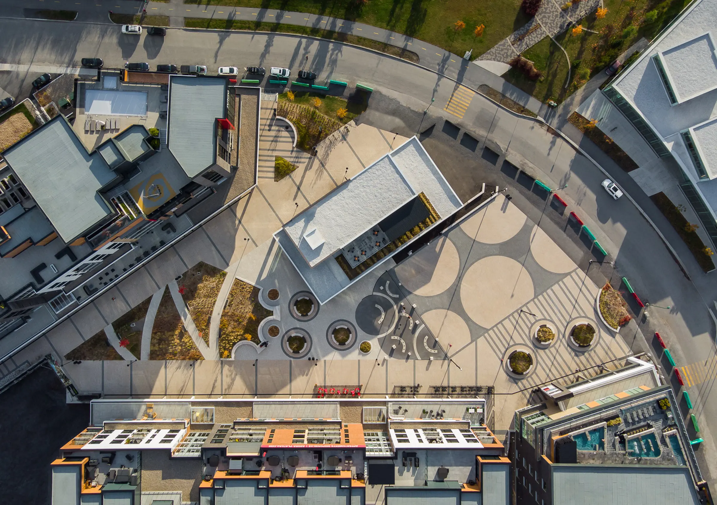 Aerial view of Agora