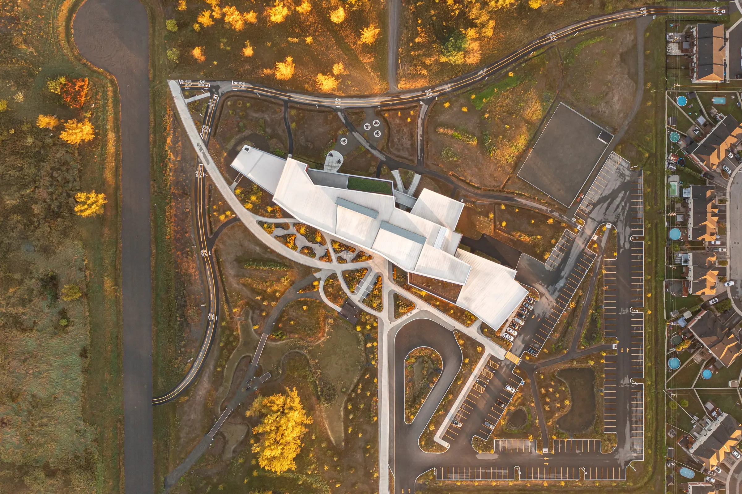 Vue aérienne Espace citoyen des Confluents