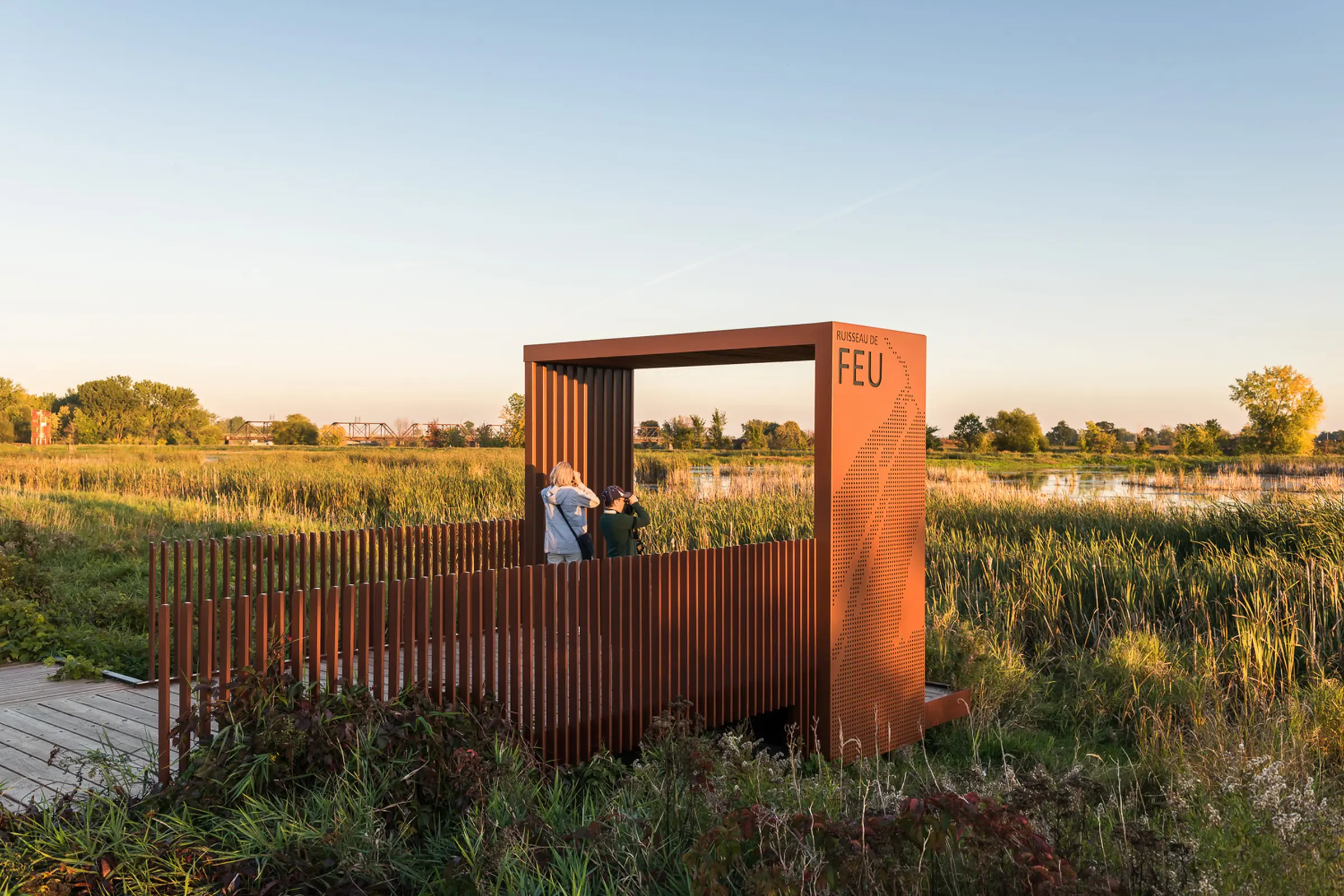 Entrée du Parc de conservation Ruisseau de Feu