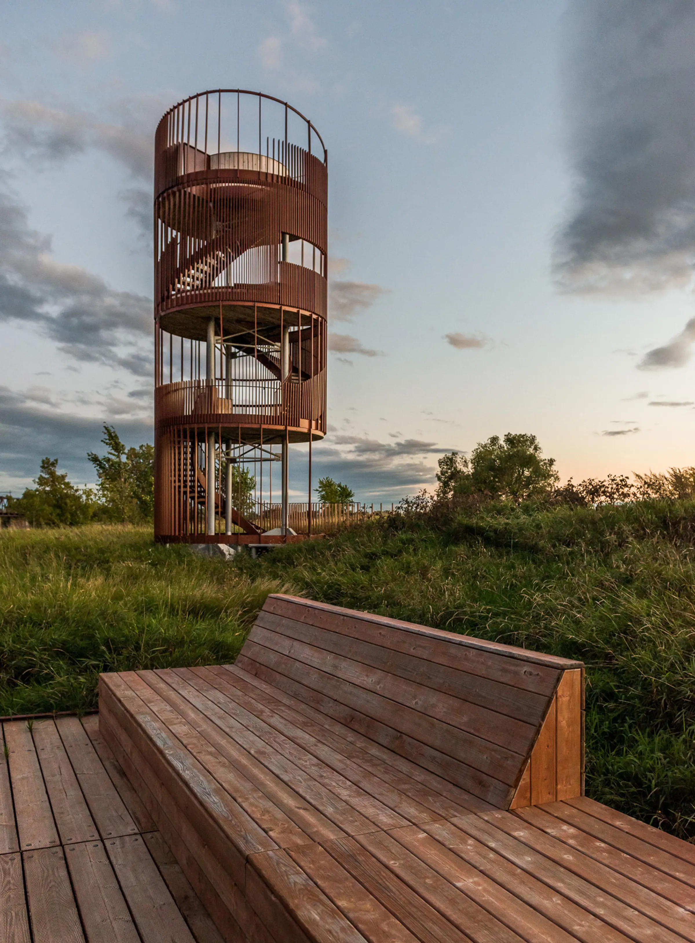 Mobilier urbain pour contemplation