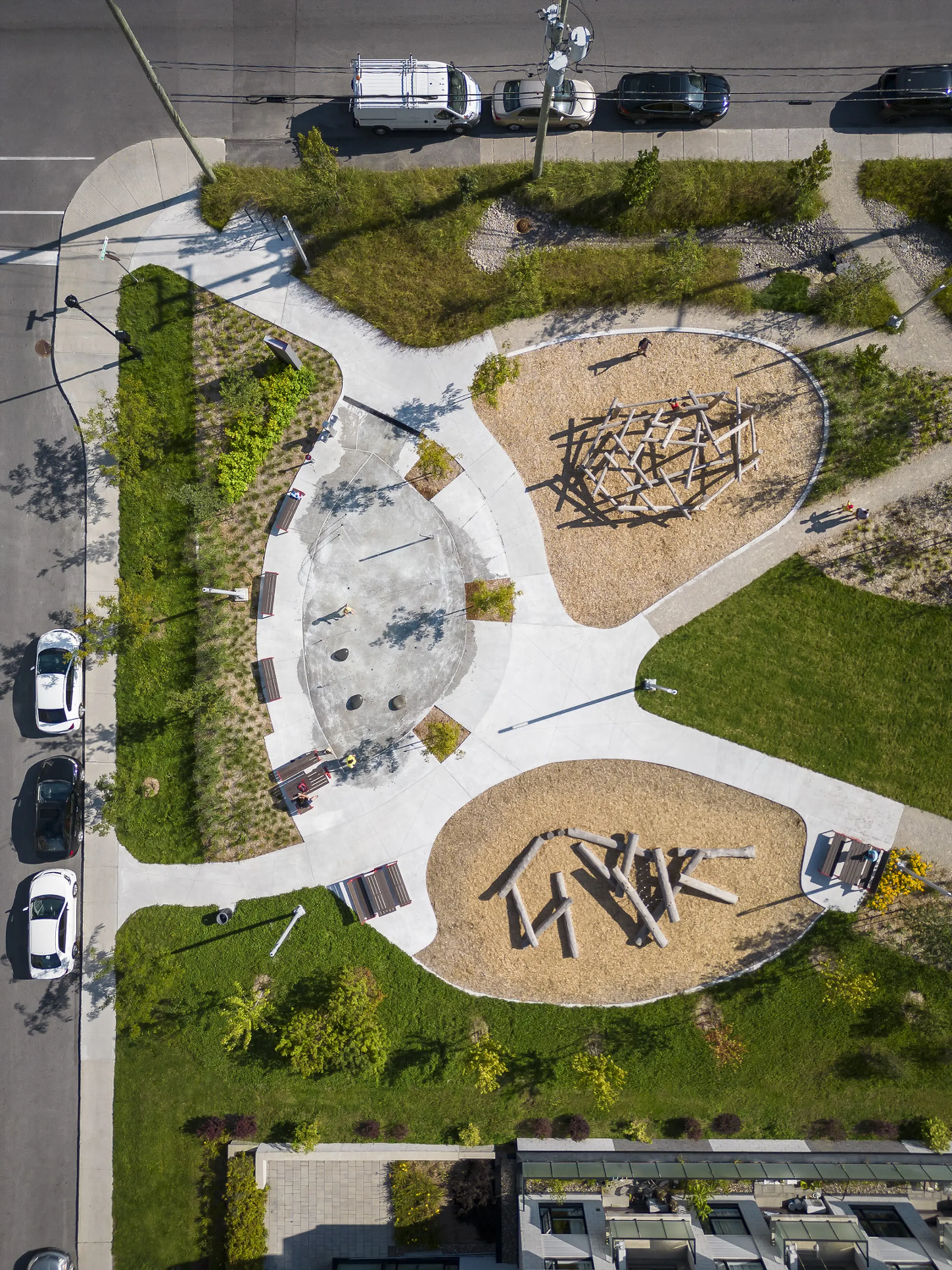 Aerial view of Parc de Taishan