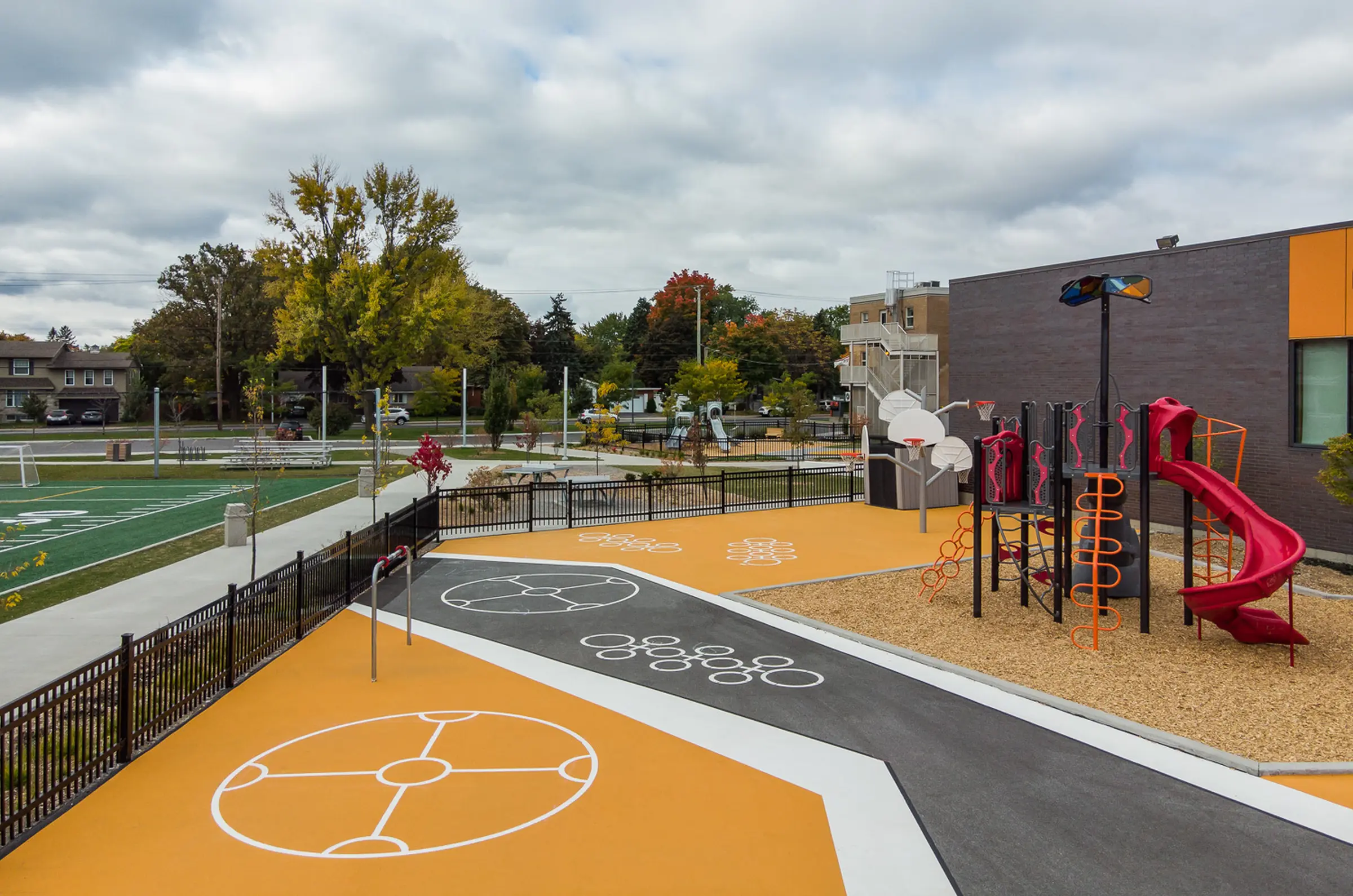 Play area specially designed for kindergarteners