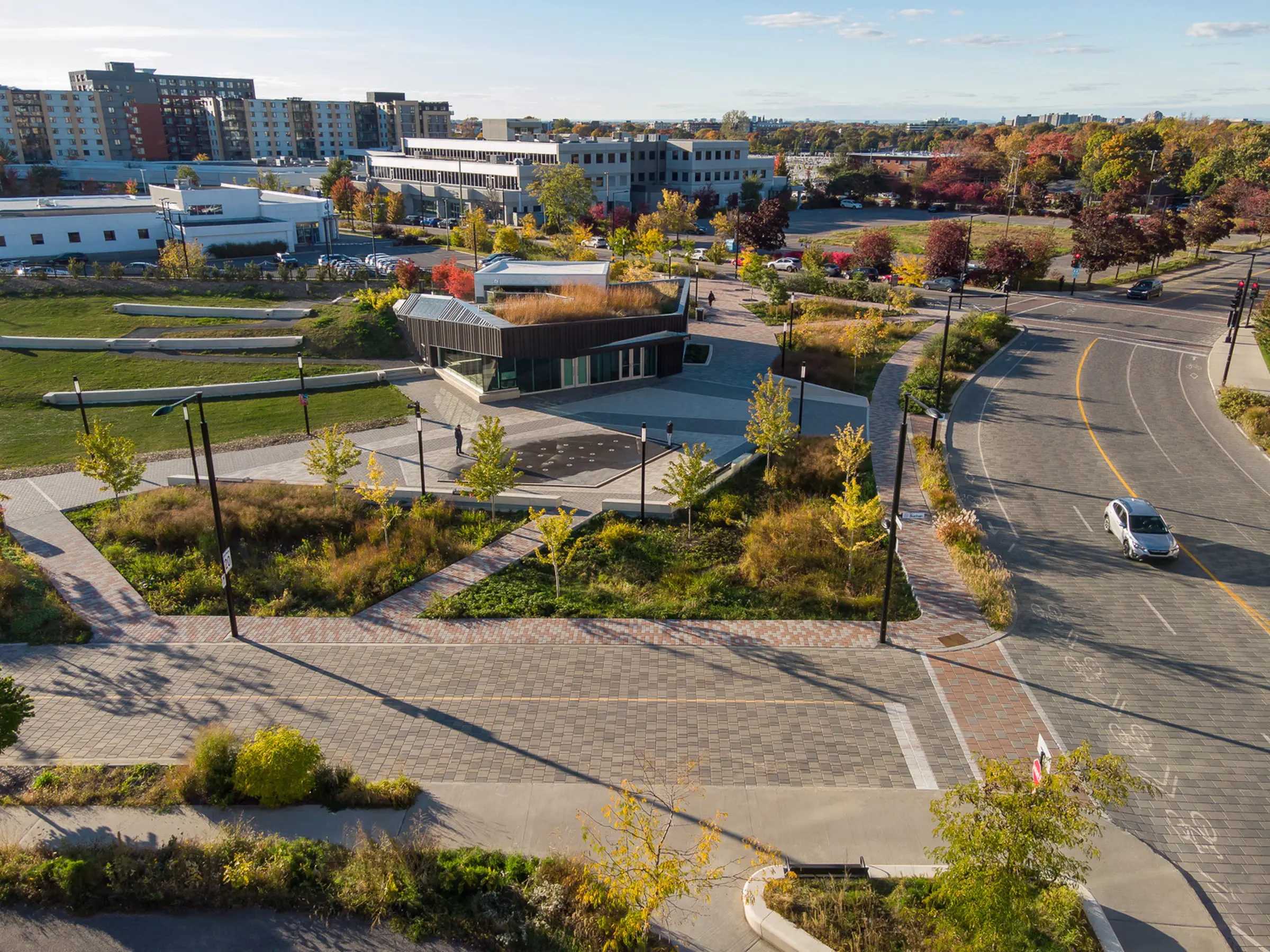 Espaces verts parc Saidye-Bronfman