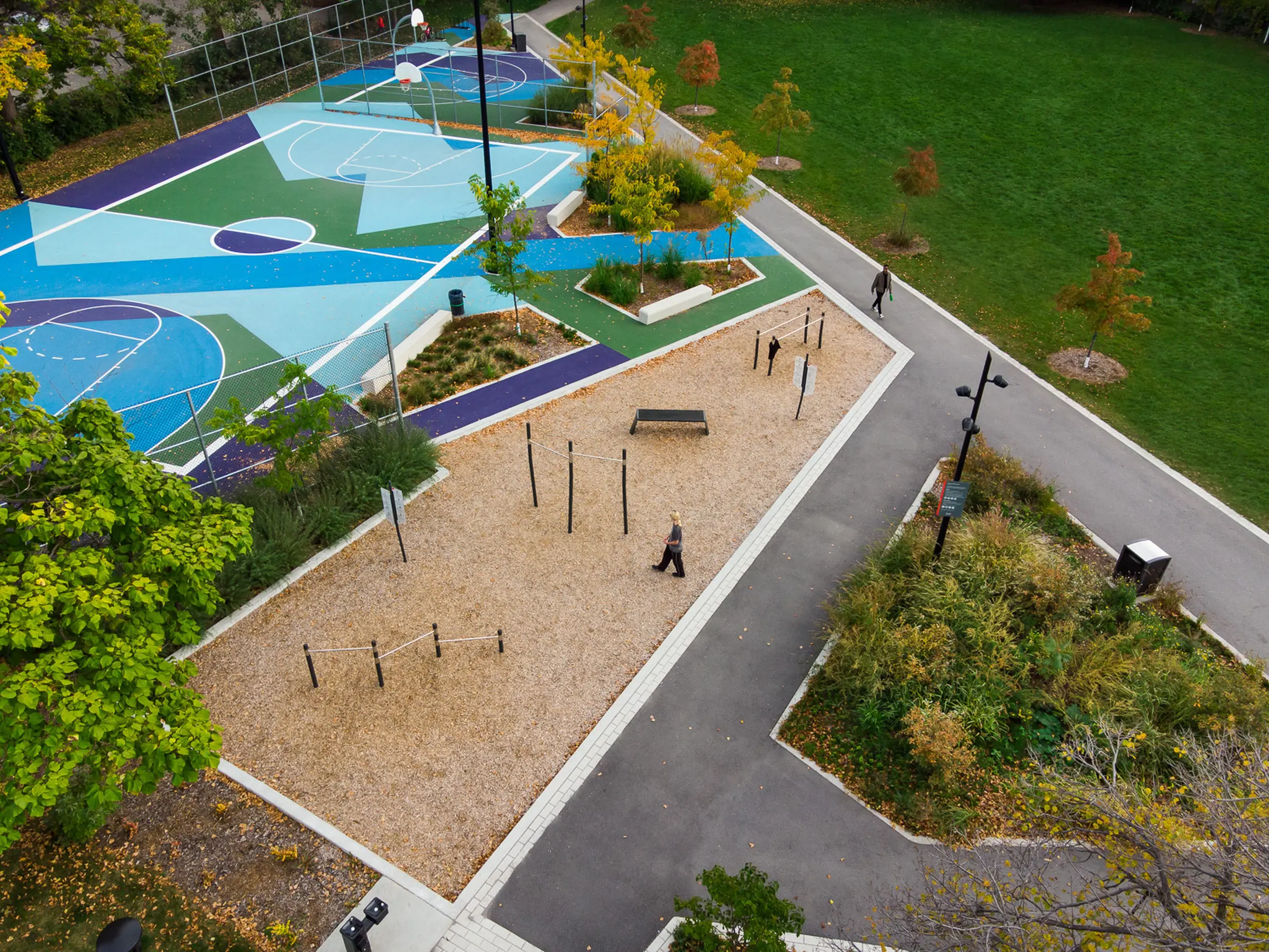 Plateaux sportifs et structures d'entrainement au parc de le Savane