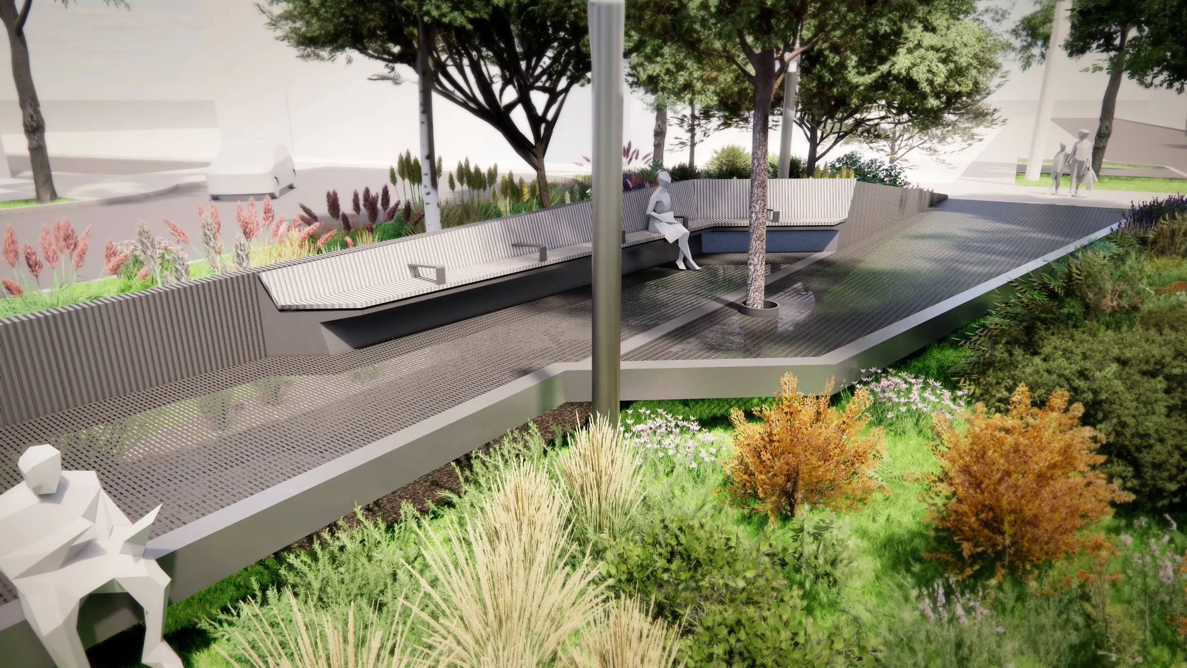 3D rendering Carré Augier