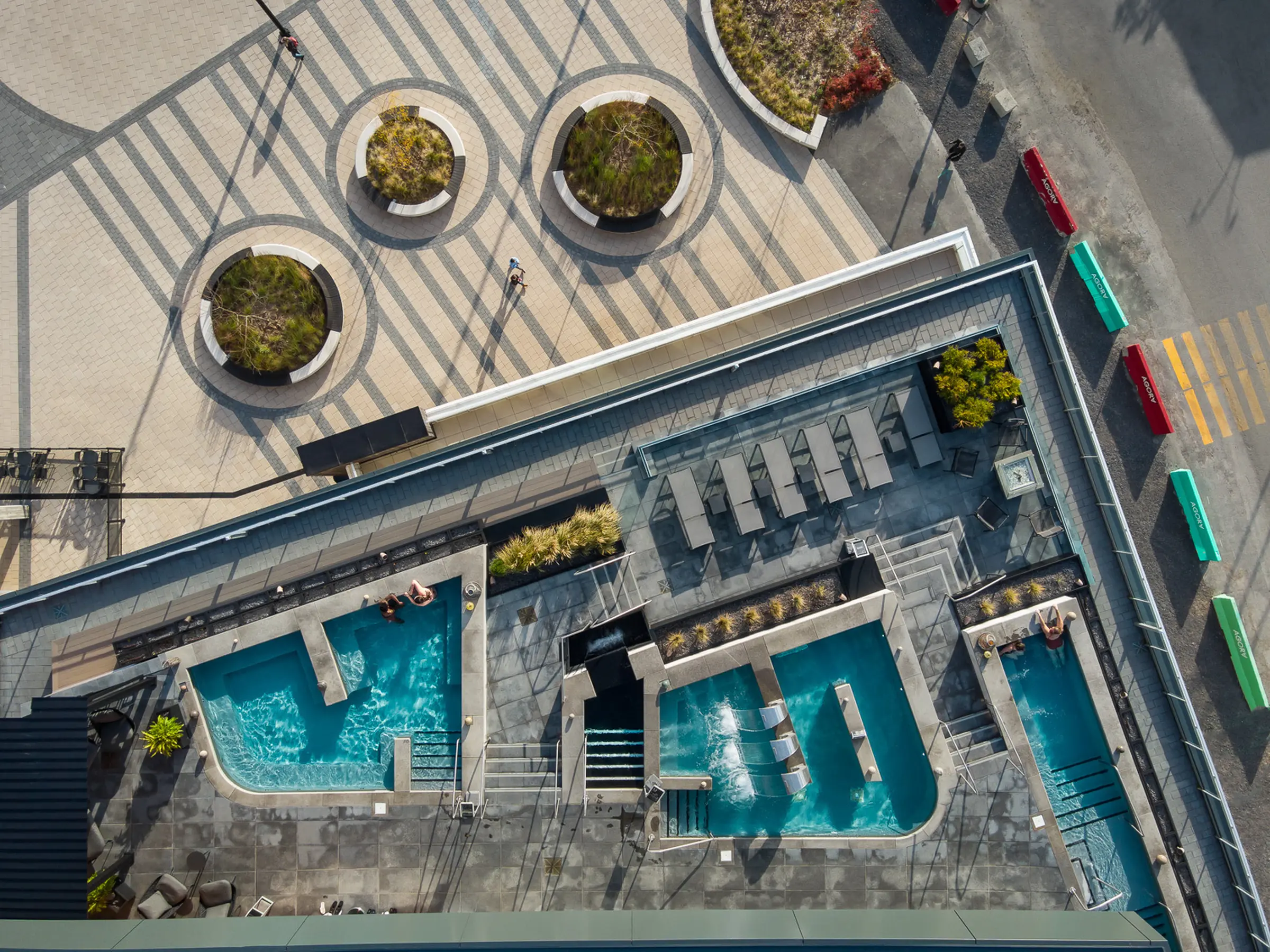 Aerial view of Huma Spa