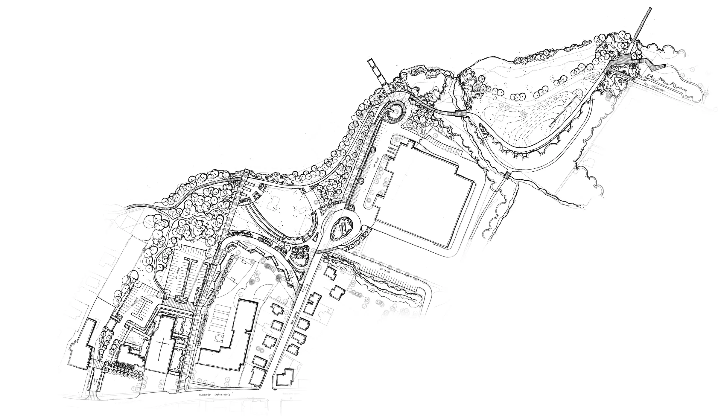 Esquisse Berge des baigneurs
